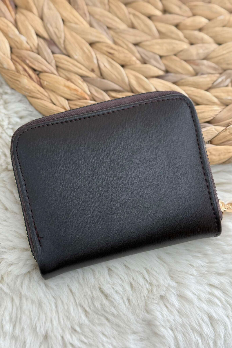 SMALL DETAIL ONE COLOR WOMEN WALLET DARK BROWN/KAE - 2