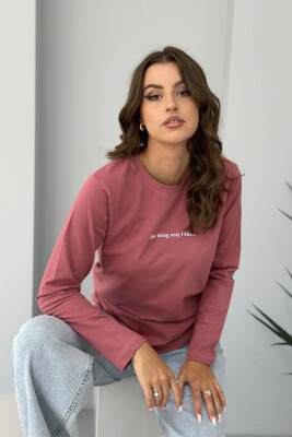 SMALL FRONT WRITTINGS WOMEN SWEATSHIRT VINEGAR/UTHULL 