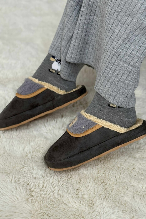 SMALL LOGO ONE COLOR WOMEN SLIPPERS GREY/GRI - 2