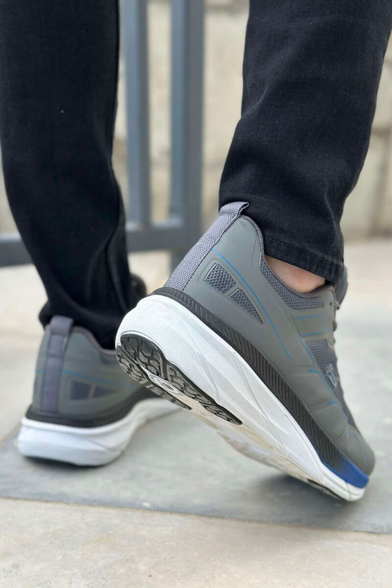 SMALL LOGO PLATFORM MEN SNEAKERS GREY-BLUE/ GRBL - 3