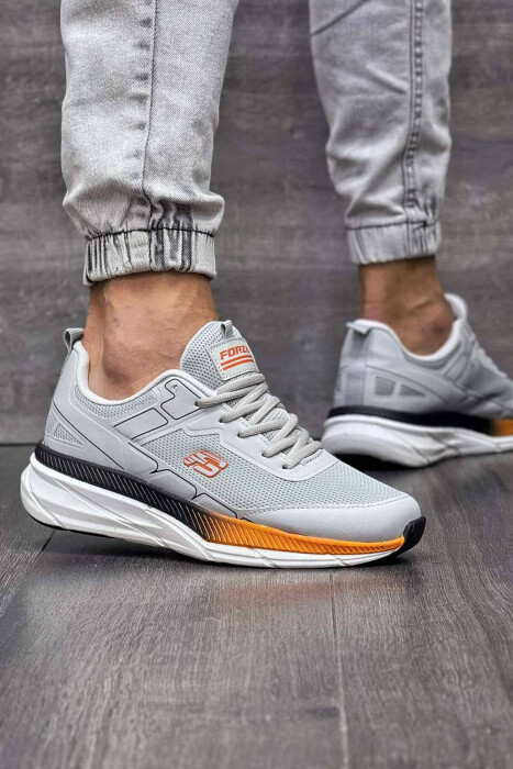 SMALL LOGO PLATFORM MEN SNEAKERS LIGHT GREY/GZ 