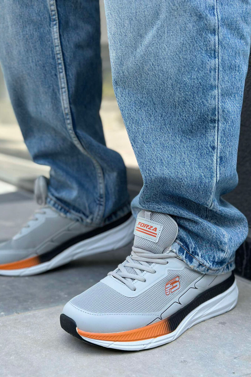 SMALL LOGO PLATFORM MEN SNEAKERS LIGHT GREY/GZ - 2