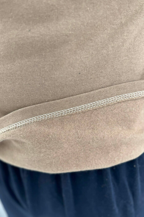 SMALL LOGO SWEATSHIRT+TROUSERS MEN PYJAMAS BLUE-BEIGE/BLBZH - 5