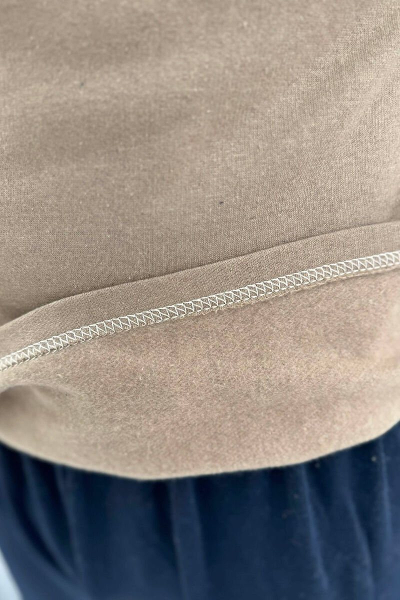 SMALL LOGO SWEATSHIRT+TROUSERS MEN PYJAMAS BLUE-BEIGE/BLBZH - 5