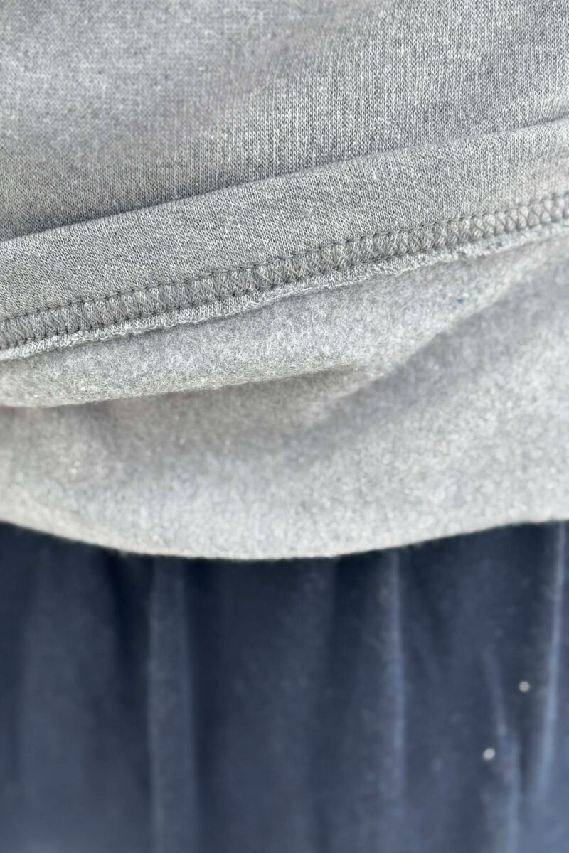 SMALL LOGO SWEATSHIRT+TROUSERS MEN PYJAMAS GREY-BLUE/ GRBL - 5