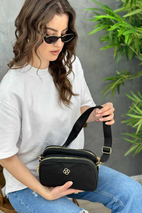 SMALL SIPPER WOMAN BAG BLACK/ E ZEZE - 4