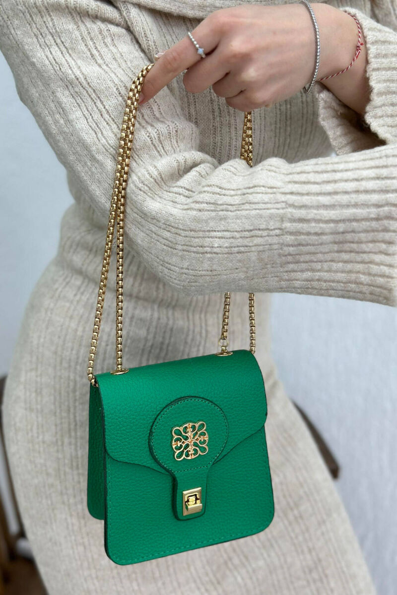 SMALL WOMAN BAG GREEN/JESHILE - 3