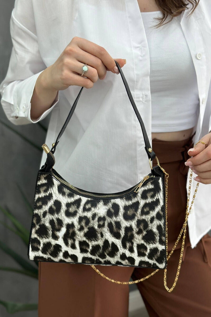 SMALL ZIPPER WOMAN BAG LEO/LEOPARD - 1