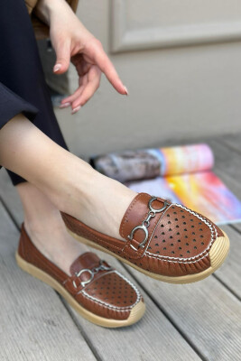 SPACE ONE COLOR WOMAN LOAFERS BROWN/KAFE 