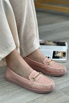 SPACE ONE COLOR WOMAN LOAFERS POWDER/PUDER 