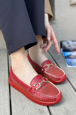 SPACE ONE COLOR WOMAN LOAFERS RED/E KUQE 