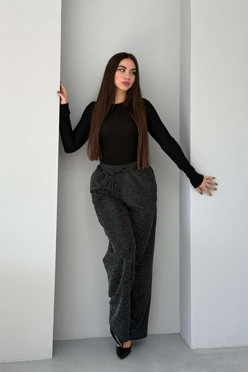 SPARKLE WOMAN TROUSERS BLACK/ E ZEZE - 4