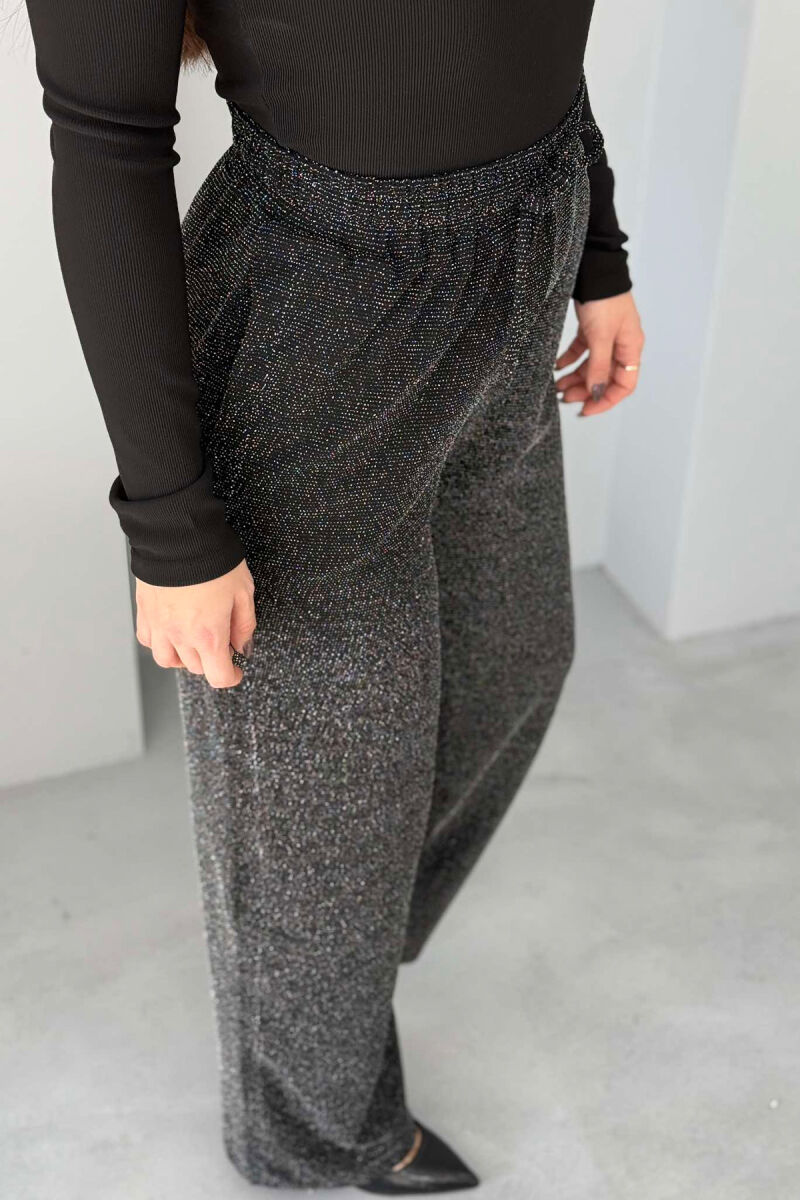 SPARKLE WOMAN TROUSERS BLACK/ E ZEZE - 5