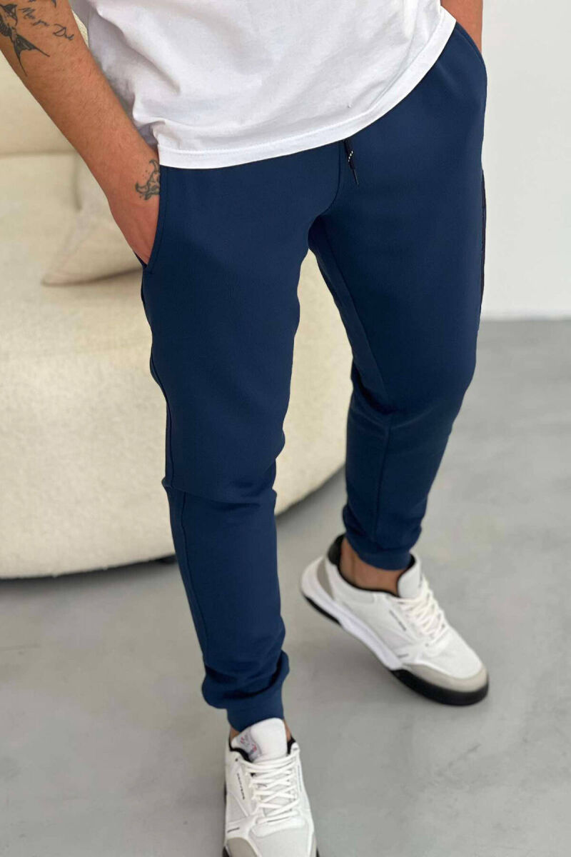 SPECIFIC SIMPLE MEN SWEATPANTS IN BLUE COLOR - 4
