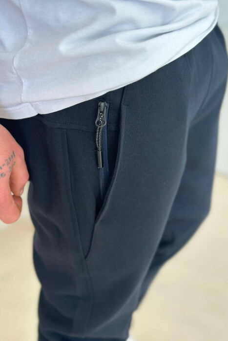 SPECIFIC SIMPLE MEN SWEATPANTS IN DARK BLUE COLOR - 2