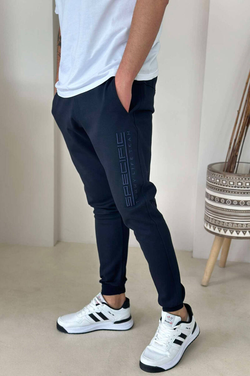 SPECIFIC SIMPLE MEN SWEATPANTS IN DARK BLUE COLOR - 4
