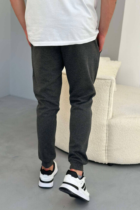 SPECIFIC SIMPLE MEN SWEATPANTS IN DARK GREY COLOR - 3