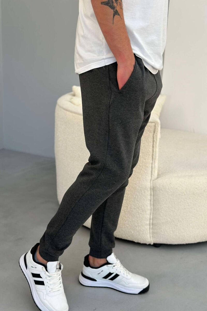 SPECIFIC SIMPLE MEN SWEATPANTS IN DARK GREY COLOR - 4
