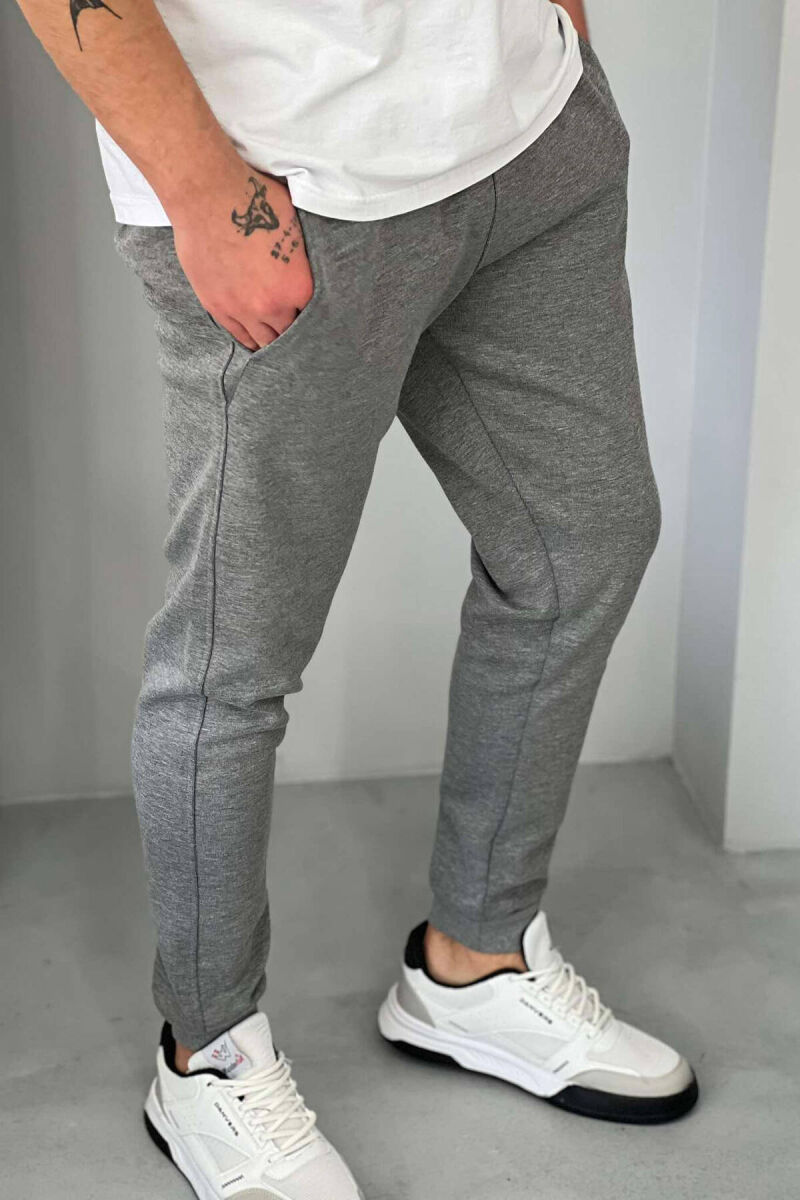 SPECIFIC SIMPLE MEN SWEATPANTS IN GREY COLOR - 3