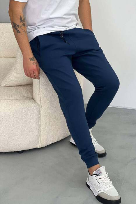 SPECIFIC SIMPLE MEN SWEATPANTS IN BLUE COLOR 