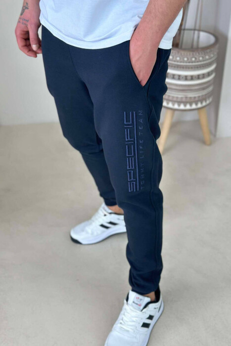 SPECIFIC SIMPLE MEN SWEATPANTS IN DARK BLUE COLOR 