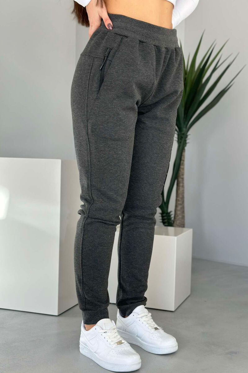 SPECIFIC SIMPLE WOMEN SWEATPANTS DARK GREY/GEE - 2