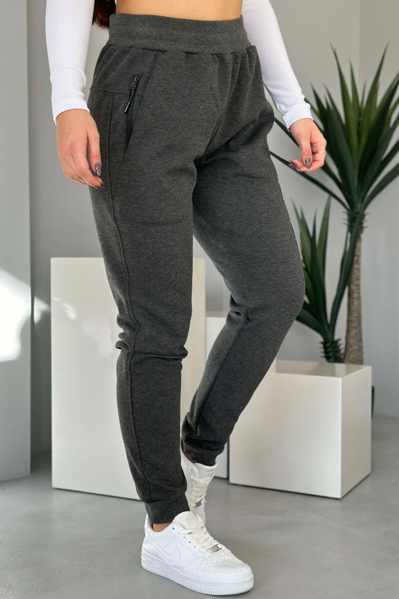 SPECIFIC SIMPLE WOMEN SWEATPANTS DARK GREY/GEE - 3