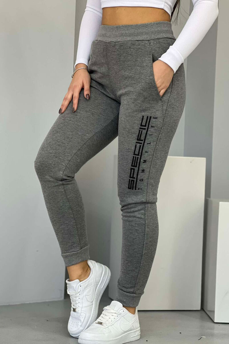 SPECIFIC SIMPLE WOMEN SWEATPANTS GREY/GRI - 4