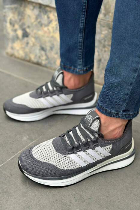 SPORT MAN SHOES GREY-WHITE/GRBA - 4