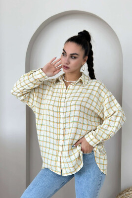 SQUARE DIFFERENT COLORS WOMAN SHIRT YELLOW/E VERDHE 