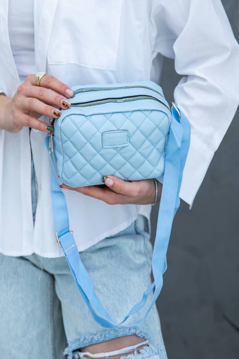 SQUARES HANDBAG WOMAN BAG BABY BLUE/BLU BY - 4