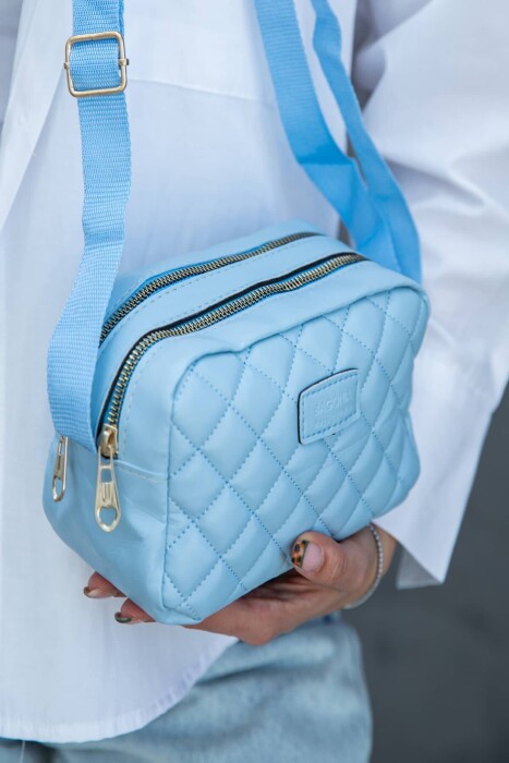 SQUARES HANDBAG WOMAN BAG BABY BLUE/BLU BY - 2