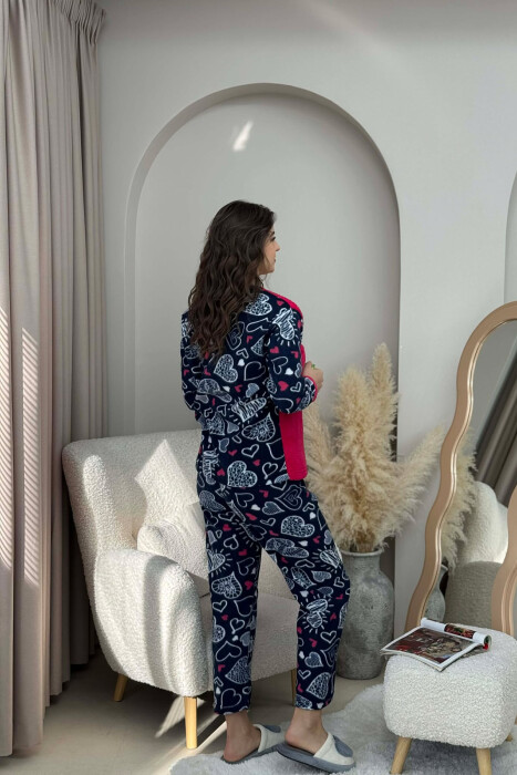 STAY STRONG WRITINGS POLAR BLOUSE+ TROUSERS WOMAN PIJAMAS FUCHSIA/CIKLAMI - 6