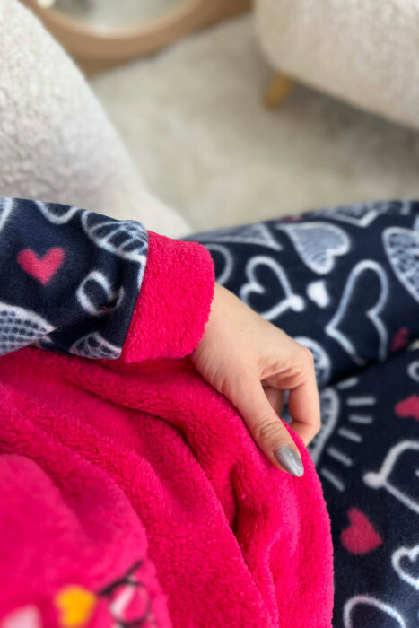 STAY STRONG WRITINGS POLAR BLOUSE+ TROUSERS WOMAN PIJAMAS FUCHSIA/CIKLAMI - 7