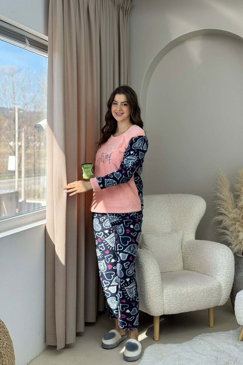 STAY STRONG WRITINGS POLAR WOMAN BLOUSE+ TROUSERS PIJAMAS POWDER/PUDER - 1