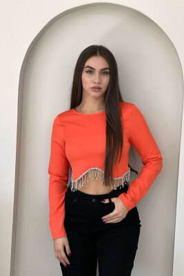 STONE ONE COLOR WOMAN TOP ORANGE/PORTOKALLI 