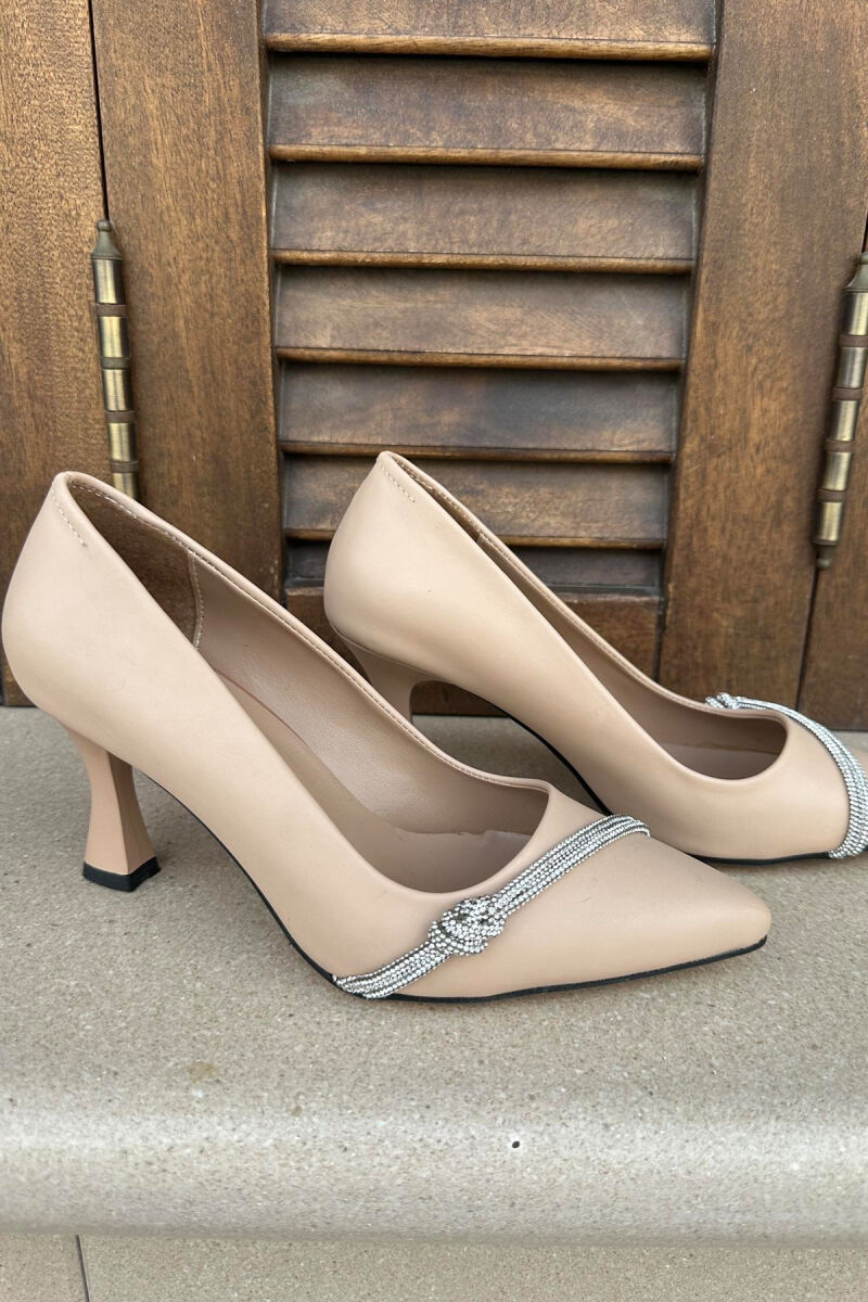 STONES ONE COLOR WOMAN HEELS BEIGE/BEZHE - 4