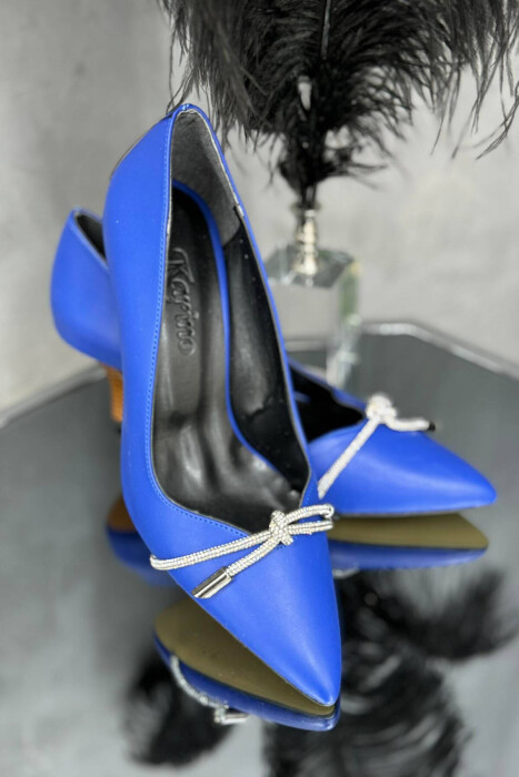 STONES ONE COLOR WOMAN HEELS BLUE/BLU - 2