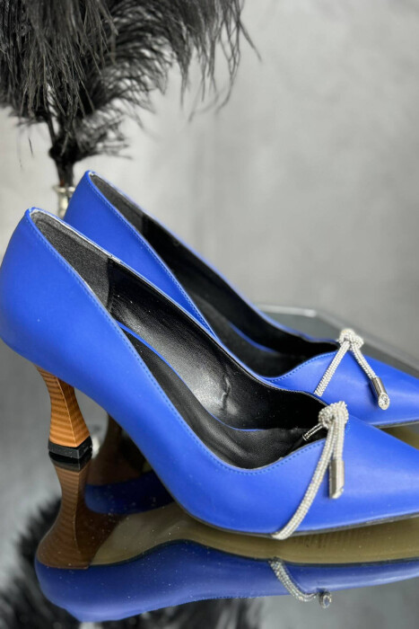 STONES ONE COLOR WOMAN HEELS BLUE/BLU - 3