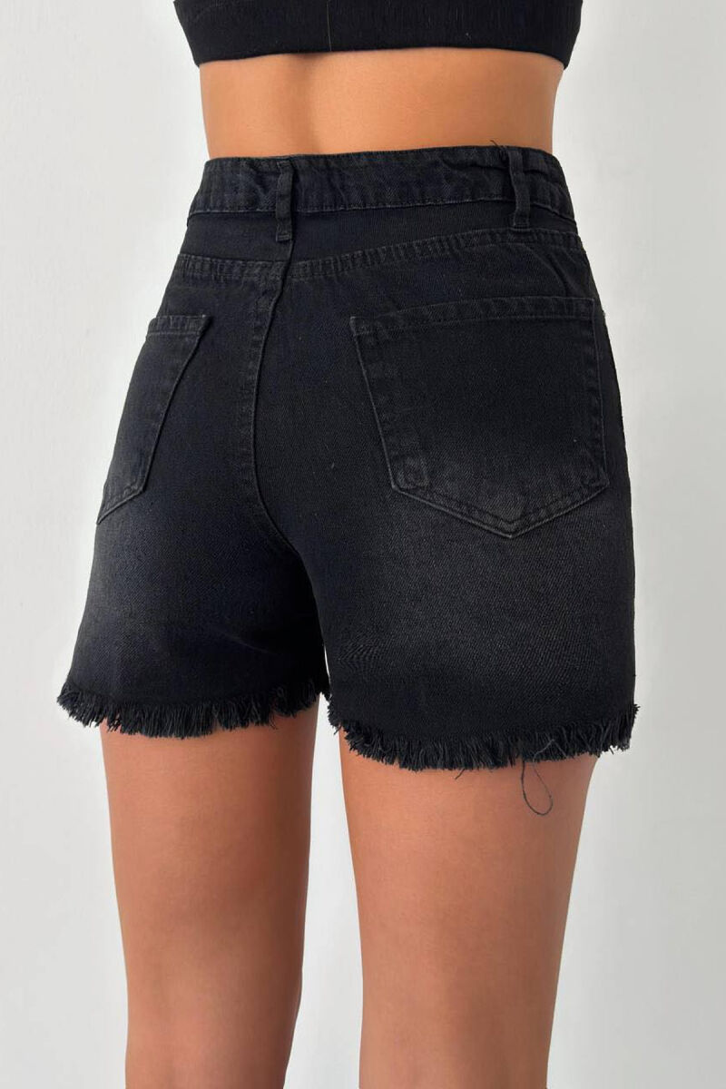 STONES WOMAN SHORT JEANS BLACK/ E ZEZE - 3