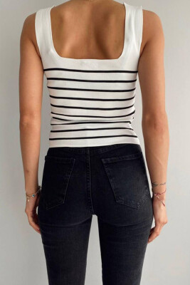 STRAPSAND LINES WOMAN TOP WHITE-E BARDHE - 2