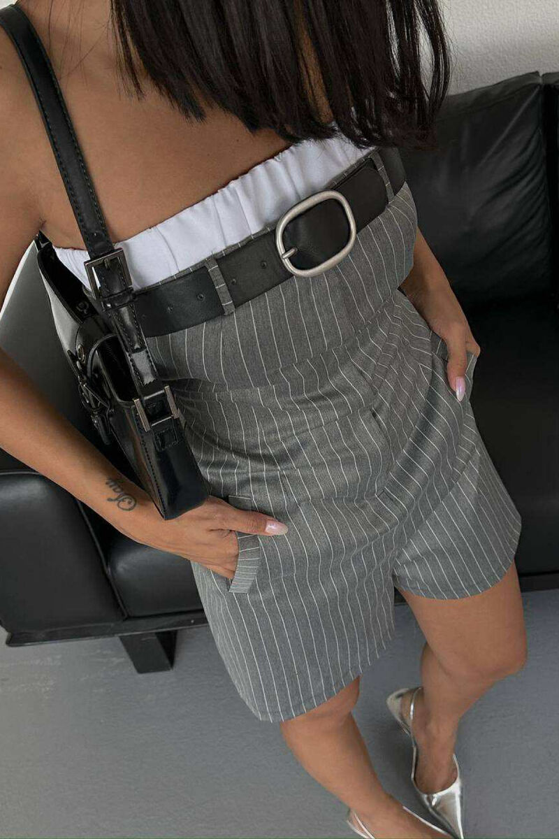 STRIPE DESIGN WOMEN JUMPSUIT GREY/GRI - 3
