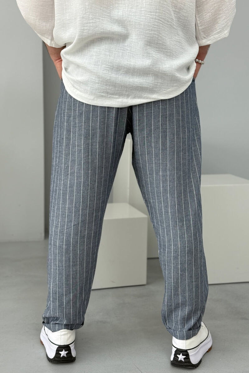 STRIPED DESIGN MEN PANTS GREY/GRI - 2