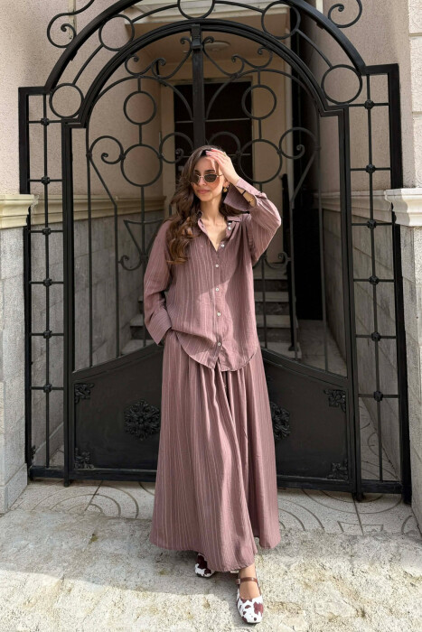 SET KEMISHE+FUND PER FEMRA NE NGJYRE KAFE - KLAUDIO FASHION