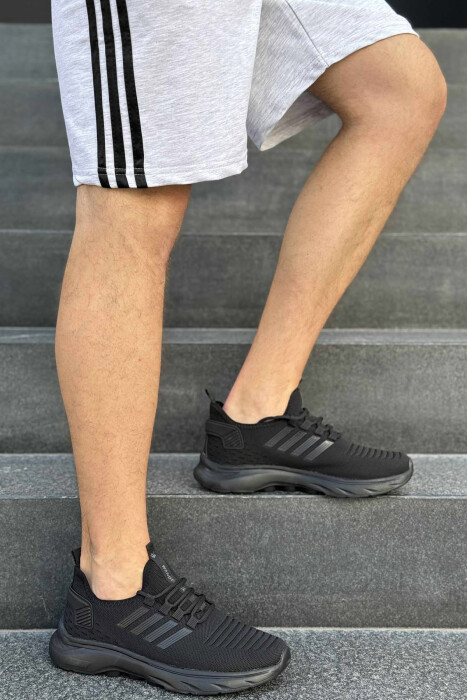 STRIPES SIMPLE MEN SNEAKERS BLACK/ E ZEZE - 2