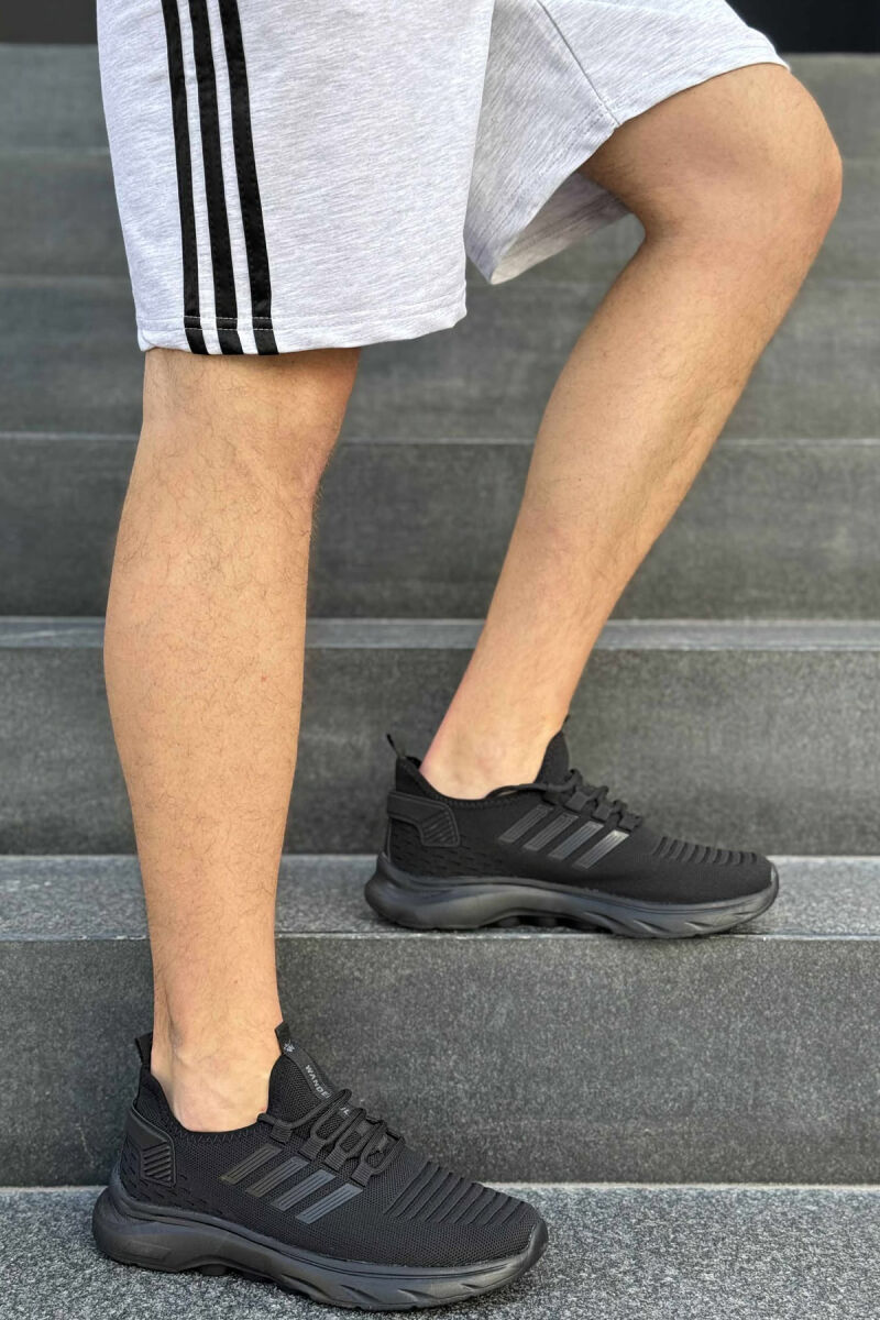 STRIPES SIMPLE MEN SNEAKERS BLACK/ E ZEZE - 2