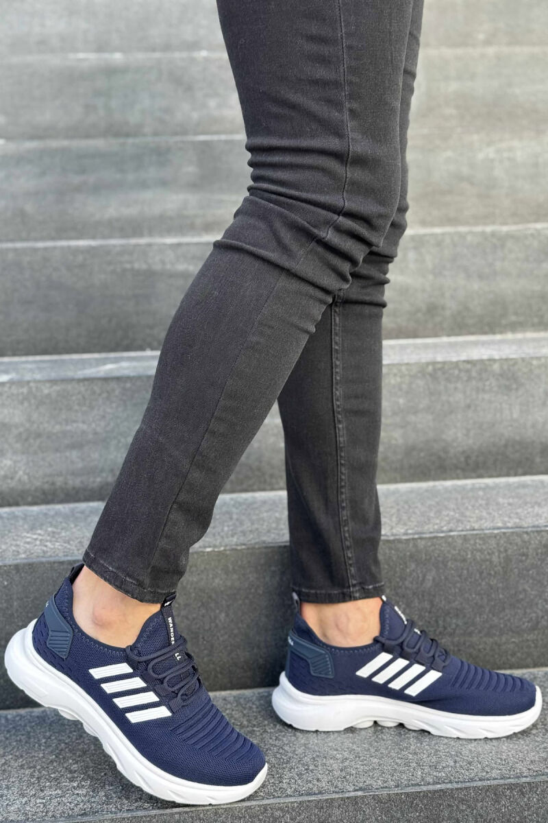 STRIPES SIMPLE MEN SNEAKERS BLUE-WHITE/BLBA - 2