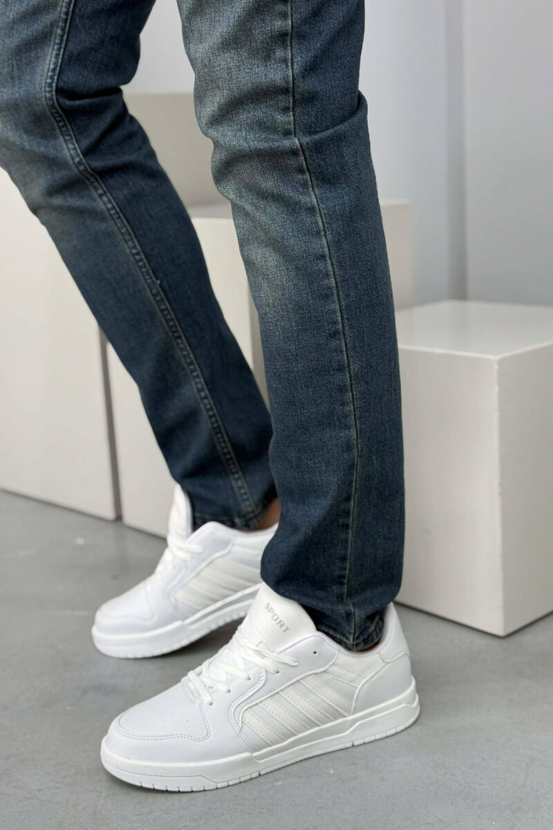 STRIPES SIMPLE MEN SNEAKERS WHITE-E BARDHE - 1