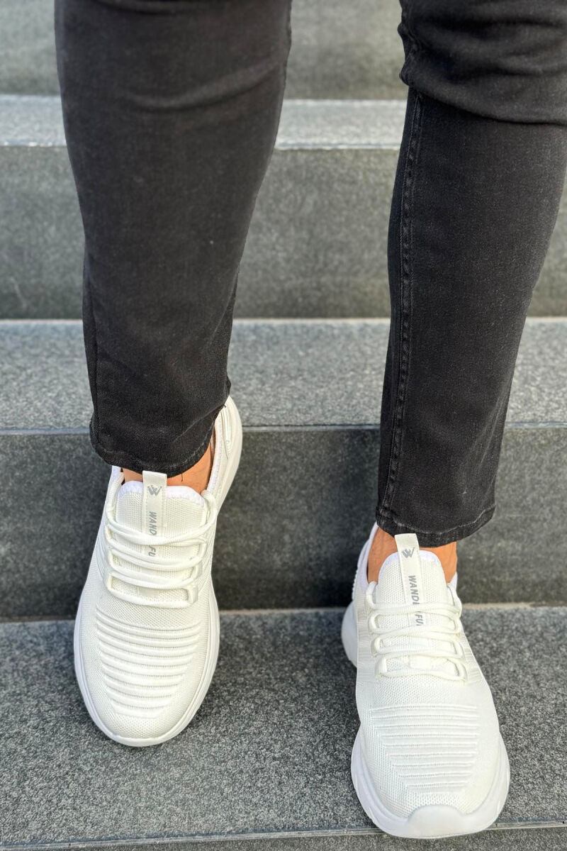 STRIPES SIMPLE MEN SNEAKERS WHITE-E BARDHE - 2