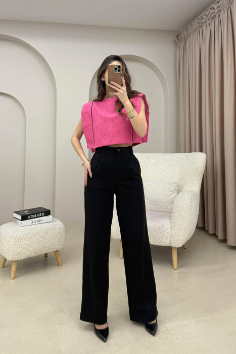 STRIPES SIMPLE WOMEN TANK TOP FUCHSIA/CIKLAMI - 6